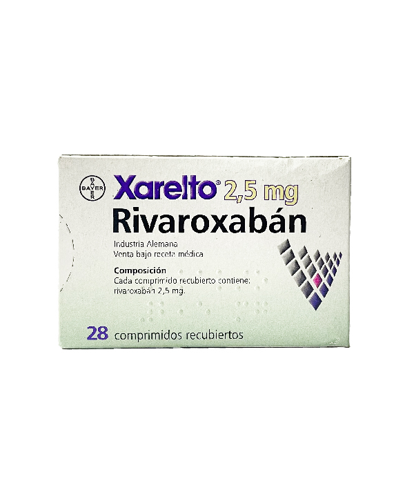 XARELTO 2.5 MG CAJA X 28 COMPRIMIDOS 